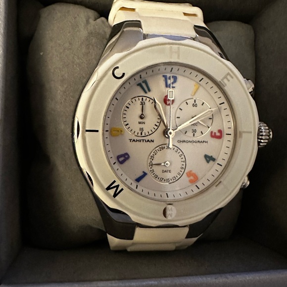 Michele White Ceramic Watch - Picture 4 of 10